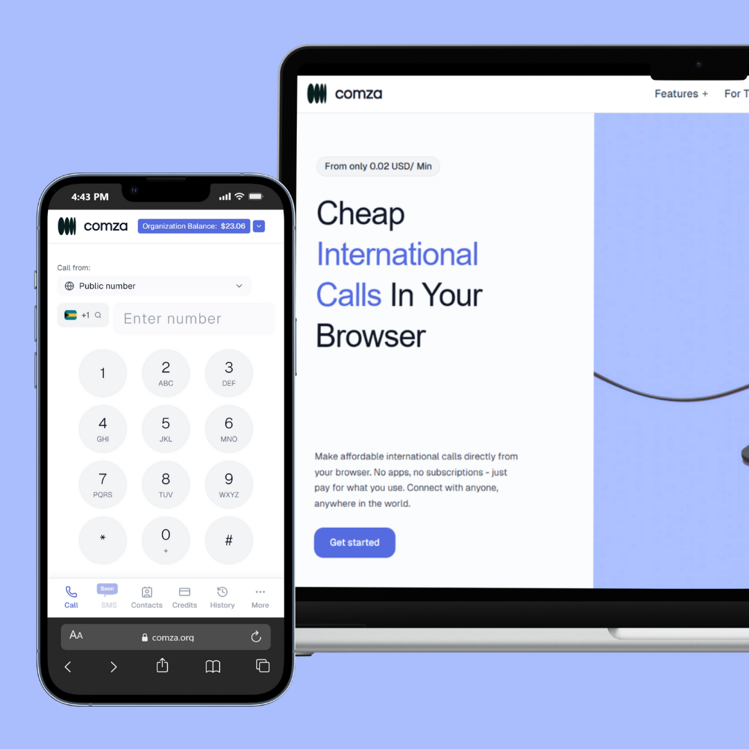 Comza - International Calling Platform
